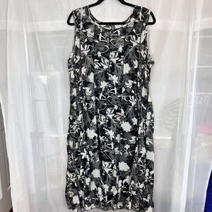 Vintage deadstock Sassy Doll mesh plus size midi dress 1X whimsygoth floral vamp